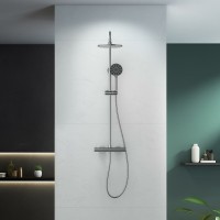 Душевая стойка AQUATEK Европа AQ2343CR с термостатом, хром