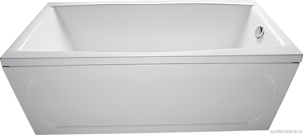 Акриловая ванна Marka One Viola 150x70 см, пристенная, белая, с каркасом