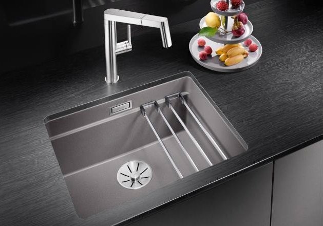 Комплект Мойка Blanco Etagon 500-U серый беж + Измельчитель Franke