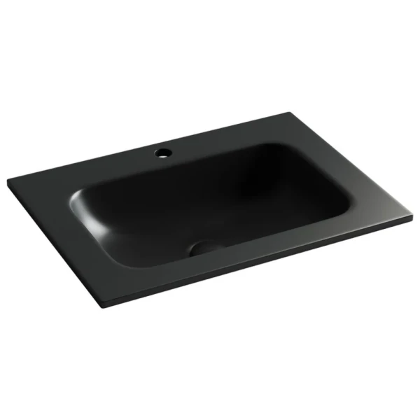 Накладная раковина Ceramicanova Grace прямоугольная черная матовая 61 см CN7011MB