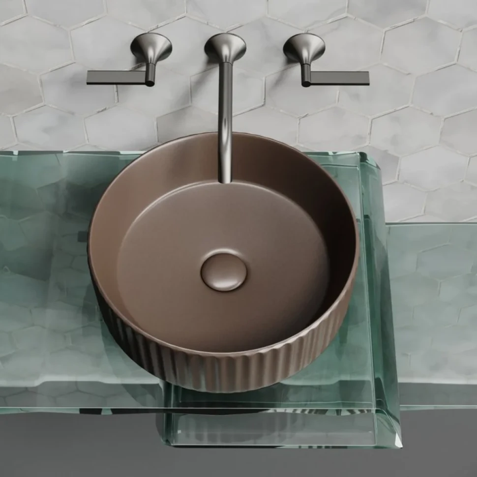 Накладная раковина Ceramicanova Element CN6057MDB темно-коричневый матовая