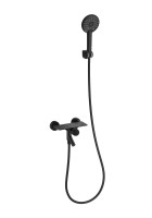 Смеситель для ванны с душем Wonzon & Woghand WW-FE05L221-MB матовый черный