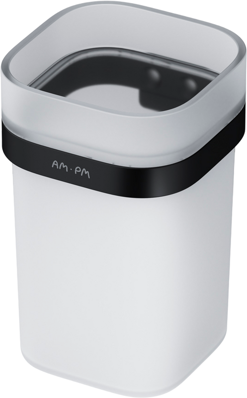 Стакан для ванной AM.PM Func A8F34322 настенный, черный, стеклянный