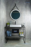 Накладная раковина GID Geometrico Nc9399 60 глянцевая белая, прямоугольная, фаянс