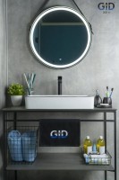 Накладная раковина GID Geometrico Nc9399 60 глянцевая белая, прямоугольная, фаянс