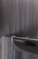 Душевой уголок Esbano ESR-8010 80х80 см, профиль хром, стекло рифленое, высокий поддон