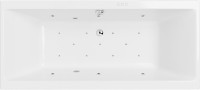Акриловая ванна Excellent Pryzmat WAEX.PRY19.RELAX 190x90 см, встраиваемая, с гидромассажем, белая, с каркасом, со сливом-переливом