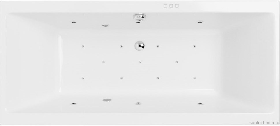 Акриловая ванна Excellent Pryzmat WAEX.PRY19.RELAX 190x90 см, встраиваемая, с гидромассажем, белая, с каркасом, со сливом-переливом