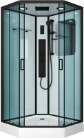 Душевая кабина Niagara Premium NG-6902-01GD BLACK 100х100х220 черная, с низким поддоном