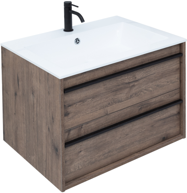 Тумба под раковину Aquanet Lino 70 дуб веллингтон