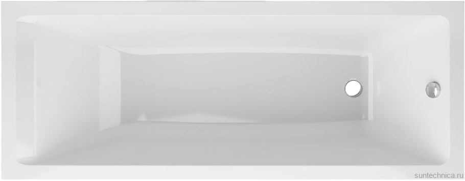 Акриловая ванна AM.PM Gem 180x70 см, пристенная, белая, с каркасом, с экраном