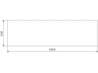 Акриловая ванна AM.PM Gem 180x70 см, пристенная, белая, с каркасом, с экраном