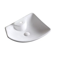 Накладная раковина Ceruttispa CR7054 50 глянцевая белая, с 1 отверстием под смеситель