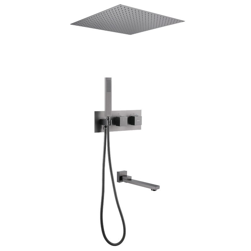 Душевой комплект Abber Daheim AF8254NG С ВНУТРЕННЕЙ ЧАСТЬЮ, никель