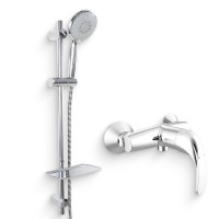 Душевой комплект Смеситель для душа Bravat Fit F9135188CP-01-RUS + Гарнитур Waterfall D154CP-2-RUS