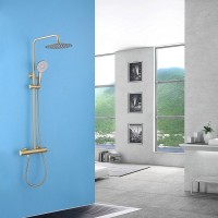 Душевая стойка Abber Emotion AF8816GL матовое золото