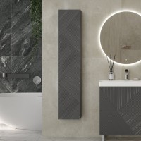 Шкаф-пенал для ванной Velvex Edge 35 графит