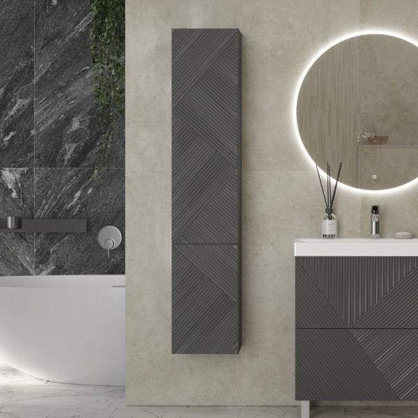 Шкаф-пенал для ванной Velvex Edge 35 графит