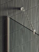 Душевая перегородка Maybahglass MGD-713-5ш 109 см, профиль хром матовый, стекло сатин