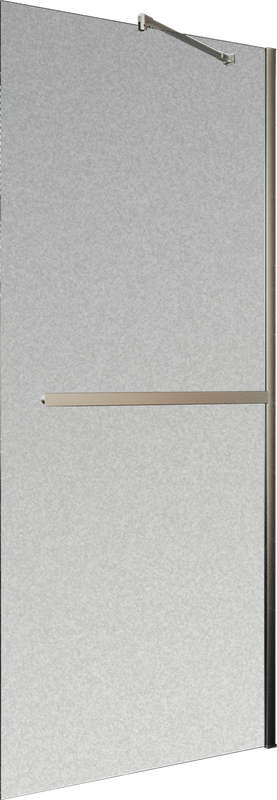 Душевая перегородка Maybahglass MGD-713-5ш 109 см, профиль хром матовый, стекло сатин