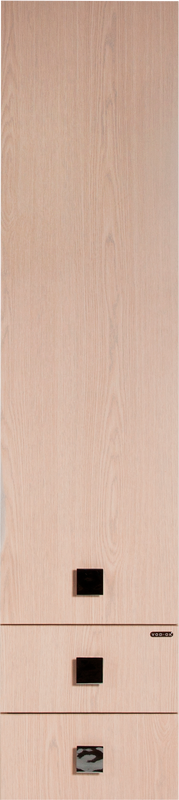 Шкаф пенал для ванной Vod-Ok Квадро 30 R, дуб