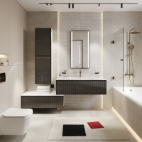 Тумба STWORKI Левангер 100 белая матовая