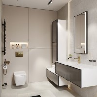 Тумба STWORKI Левангер 100 белая матовая