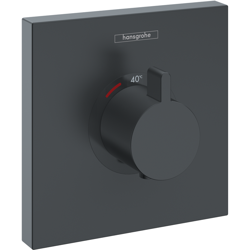 Термостатический смеситель встраиваемый Hansgrohe ShowerSelect 15760670 С ВНУТРЕННЕЙ ЧАСТЬЮ, матовый черный