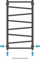 Полотенцесушитель водяной Сунержа Сирокко 80х40 хром