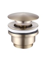 Донный клапан для раковины Abber AF0011G без перелива, матовое золото