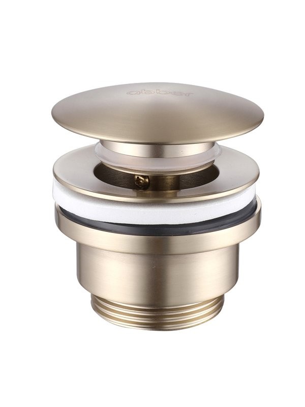 Донный клапан для раковины Abber AF0011G без перелива, матовое золото