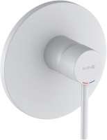 Встраиваемый смеситель для душа и ванны Kludi Bozz 386555376 С ВНУТРЕННЕЙ ЧАСТЬЮ, матовый белый