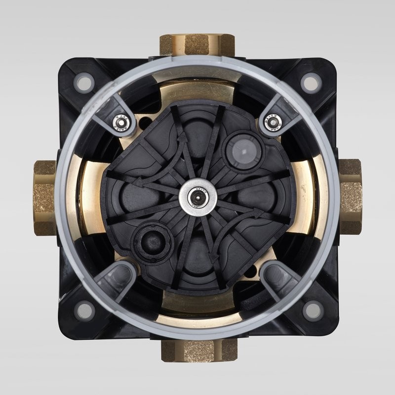 Встраиваемый смеситель для душа и ванны Kludi Bozz 386555376 С ВНУТРЕННЕЙ ЧАСТЬЮ, матовый белый