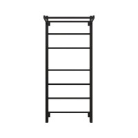 Полотенцесушитель электрический Grota Alto 530х1200 RAL9005 EL 120x55 см, подключение справа, слева, скрытое подключение справа, матовый черный, лесенка, из стали, с полкой