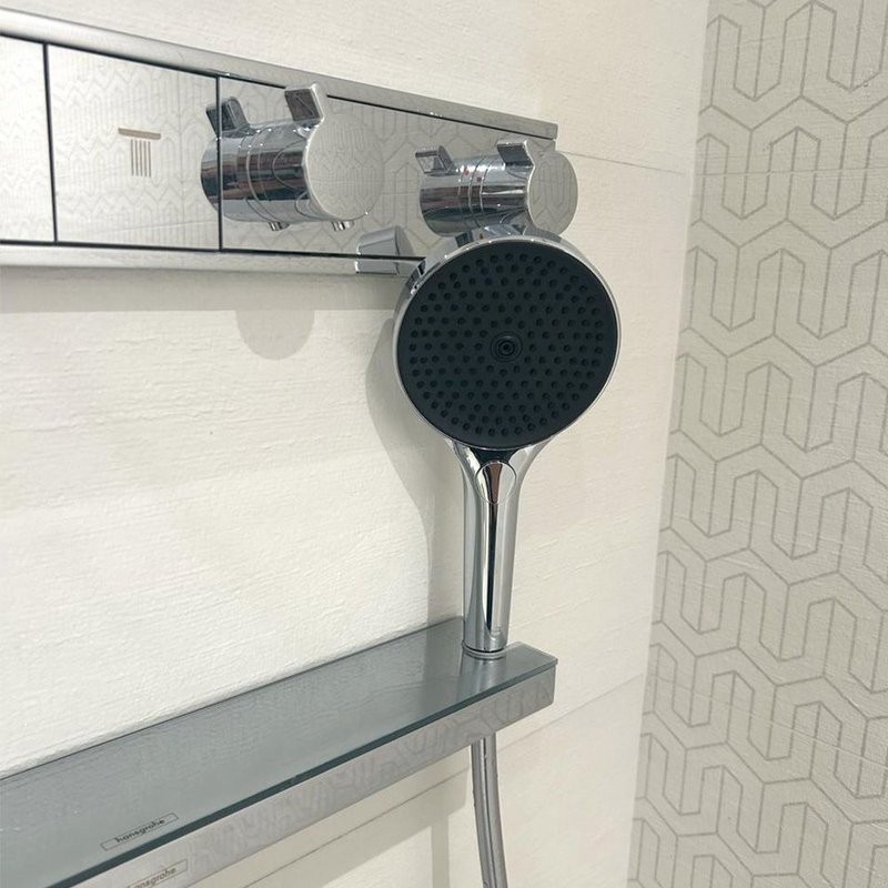 Лейка для душа 120 мм, 3 режима, хром, AQUAme AQM8504CR