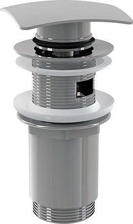 Донный клапан для раковины AlcaPlast A393 с переливом, хром
