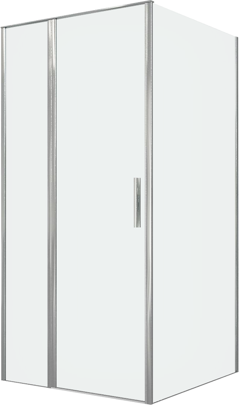 Душевой уголок Allen Brau Priority 100x100, профиль хром, стекло прозрачное
