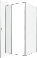 Душевой уголок Allen Brau Priority 100x100, профиль хром, стекло прозрачное