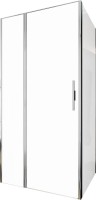 Душевой уголок Allen Brau Priority 100x100, профиль хром, стекло прозрачное