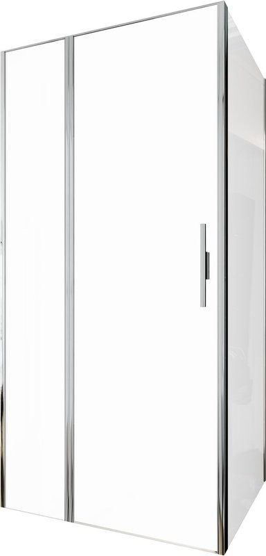 Душевой уголок Allen Brau Priority 100x100, профиль хром, стекло прозрачное