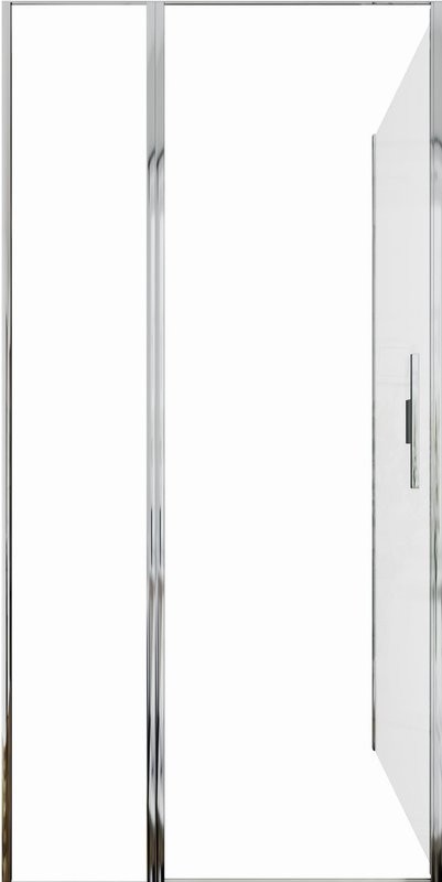 Душевой уголок Allen Brau Priority 100x100, профиль хром, стекло прозрачное
