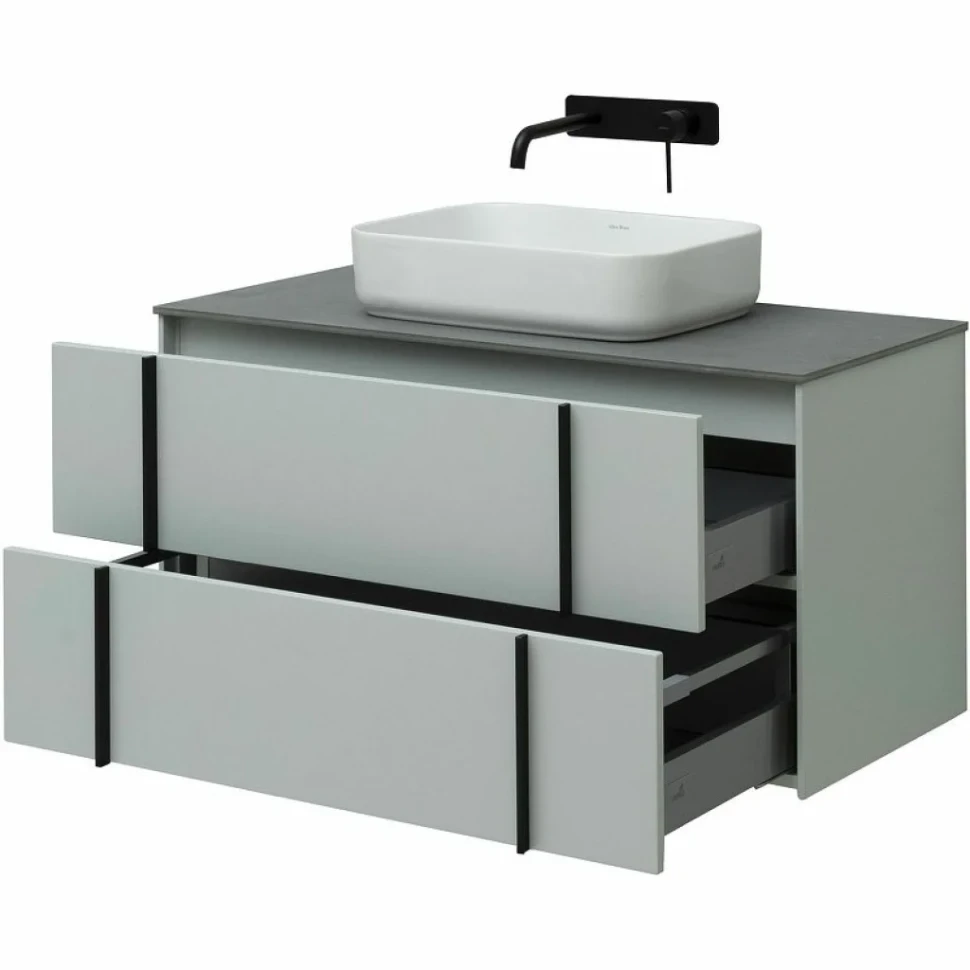Тумба под раковину Allen Brau Reality 100 подвесная, папирус матовый