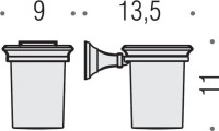 Стакан Colombo Design Portofino B3202.bronze