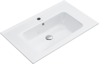 Тумба с раковиной Belux София 75 подвесная, белая глянцевая