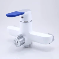 Смеситель с длинным изливом для ванны Frap H34 F2234 белый, хром