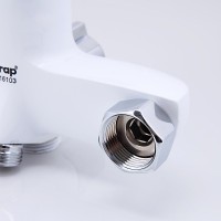 Смеситель с длинным изливом для ванны Frap H34 F2234 белый, хром