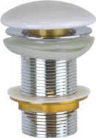 Донный клапан для раковины SantiLine SL-120 без перелива, матовый белый