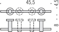 Полотенцедержатель Colombo Design Plus W4910R