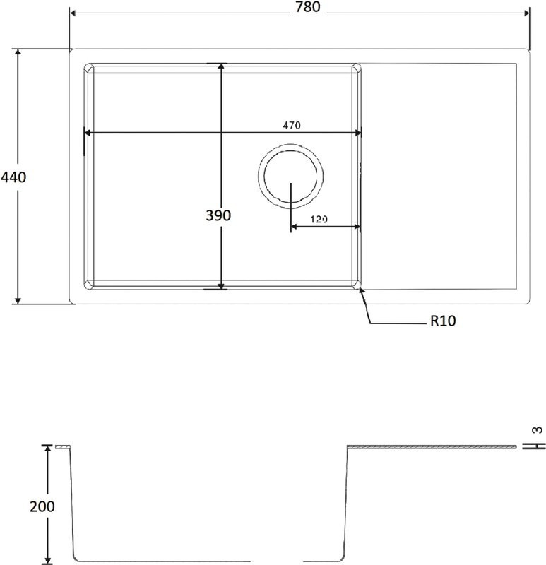Мойка кухонная Zorg Inox R 7844