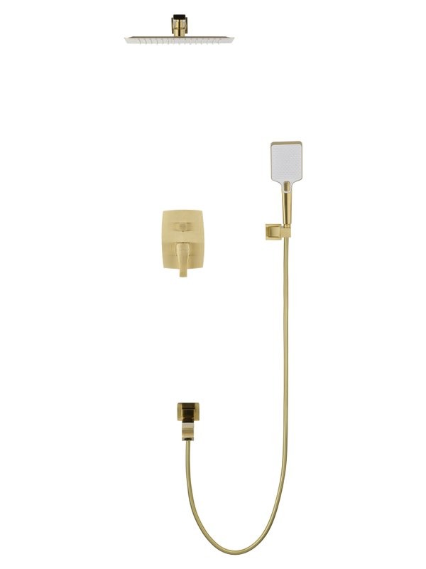 Душевой комплект Wonzon & Woghand Flex WW-88939072-BG С ВНУТРЕННЕЙ ЧАСТЬЮ, брашированное золото